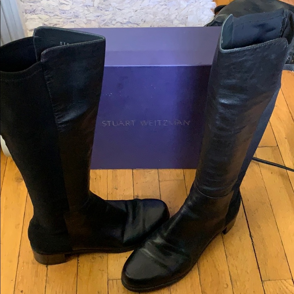 Stuart Weitzman black leather boots!
